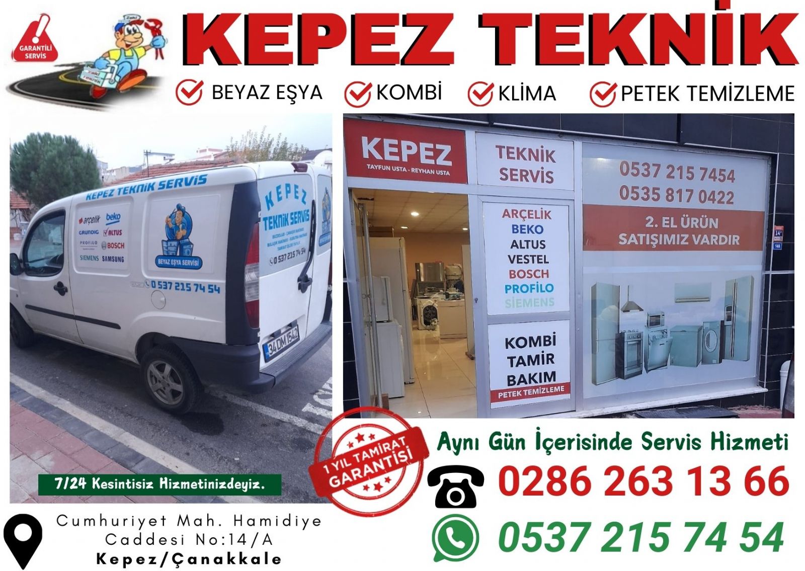 Çanakkale Çamaşır Makinesi Tamircisi